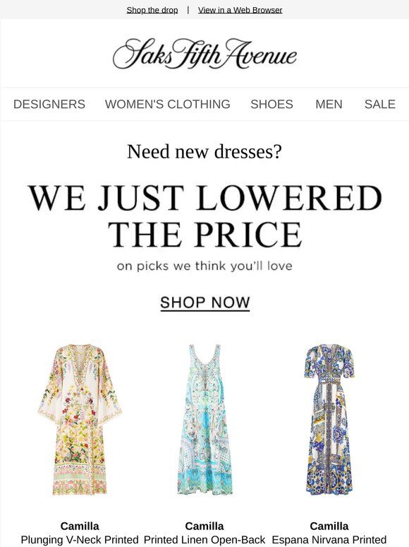 We just lowered the price on dresses you'll love