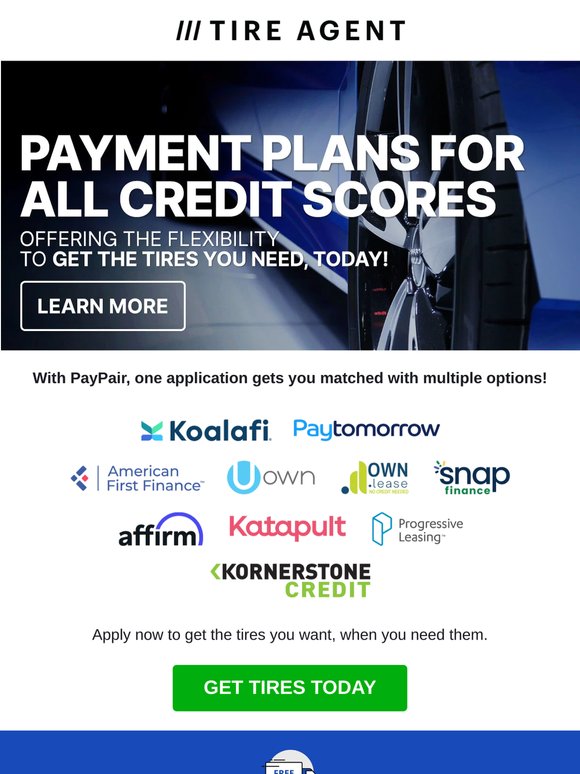 Your Tires, Your Schedule – Payment Solutions for You!
