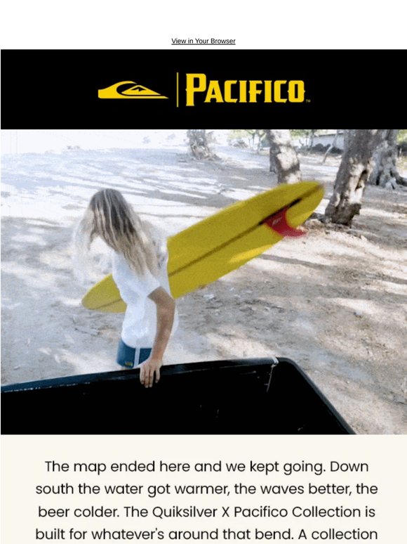 All New: Quiksilver X Pacifico Collection Just Dropped