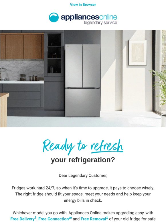 Ready to refresh your fridge? ❄️