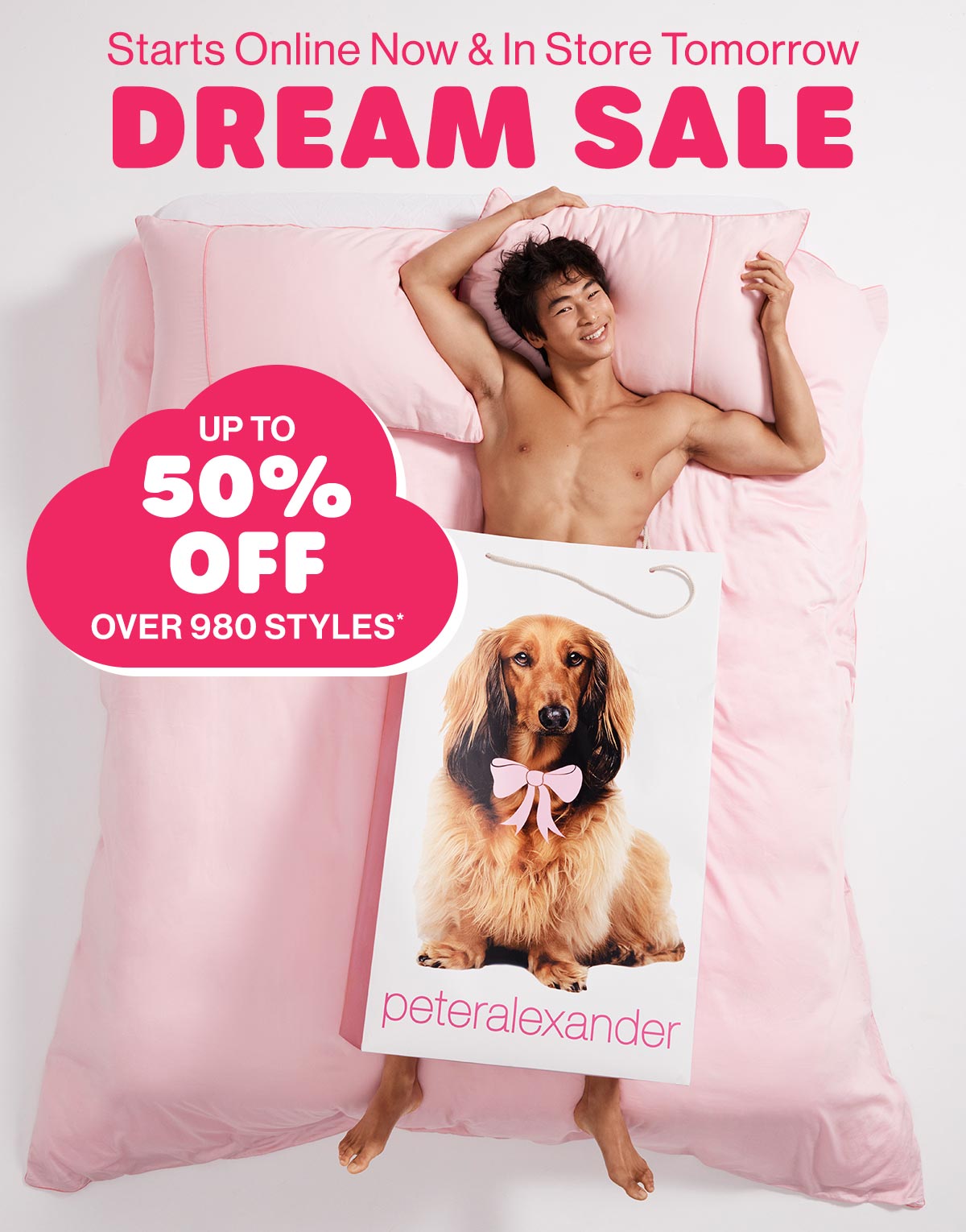 Starts Online Now & In Store Tomorrow. Dream Sale.
