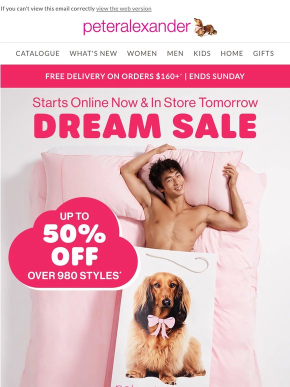 DREAM SALE Starts Now! Up to 50% OFF