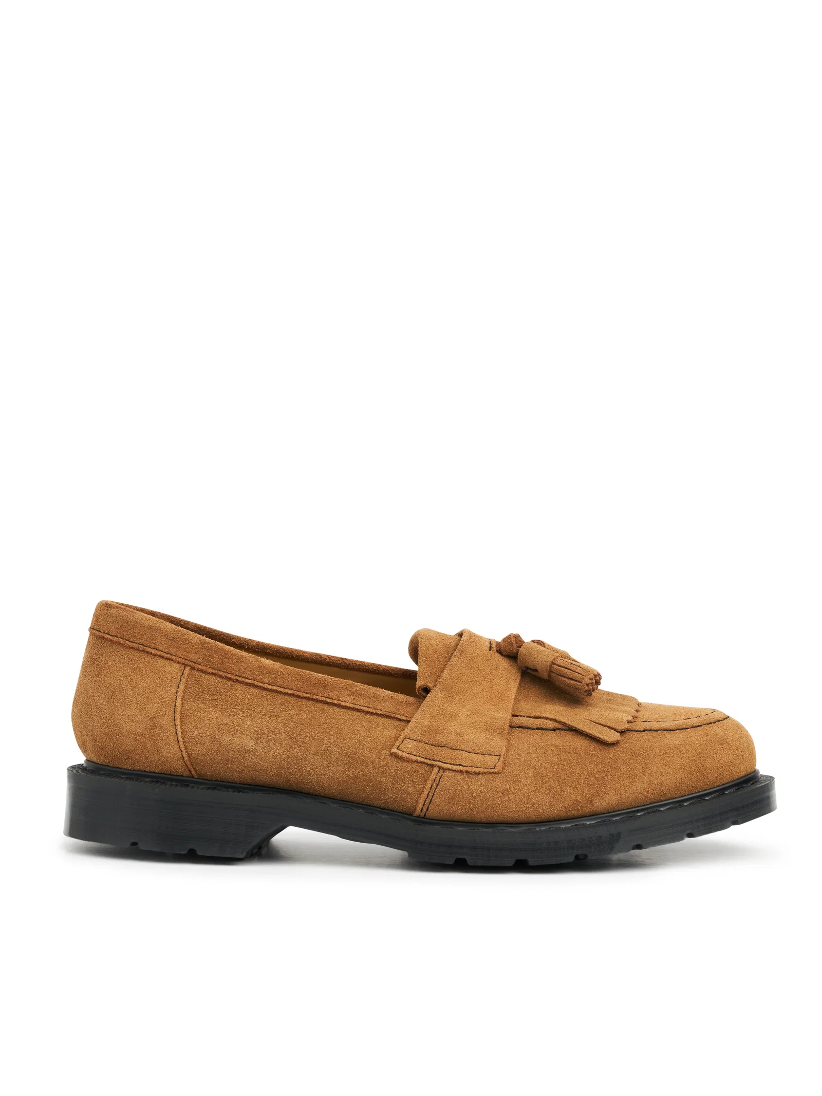 Image of Solovair x Oliver Spencer Tassel Loafer Tan Suede