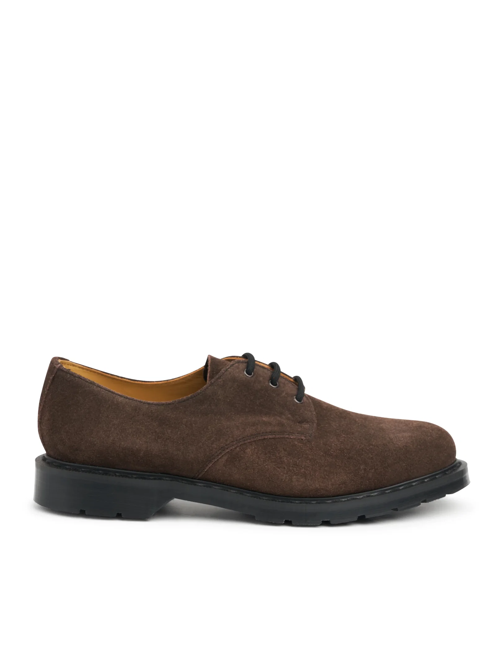 Image of Solovair x Oliver Spencer Gibson Shoe Chocolate Suede