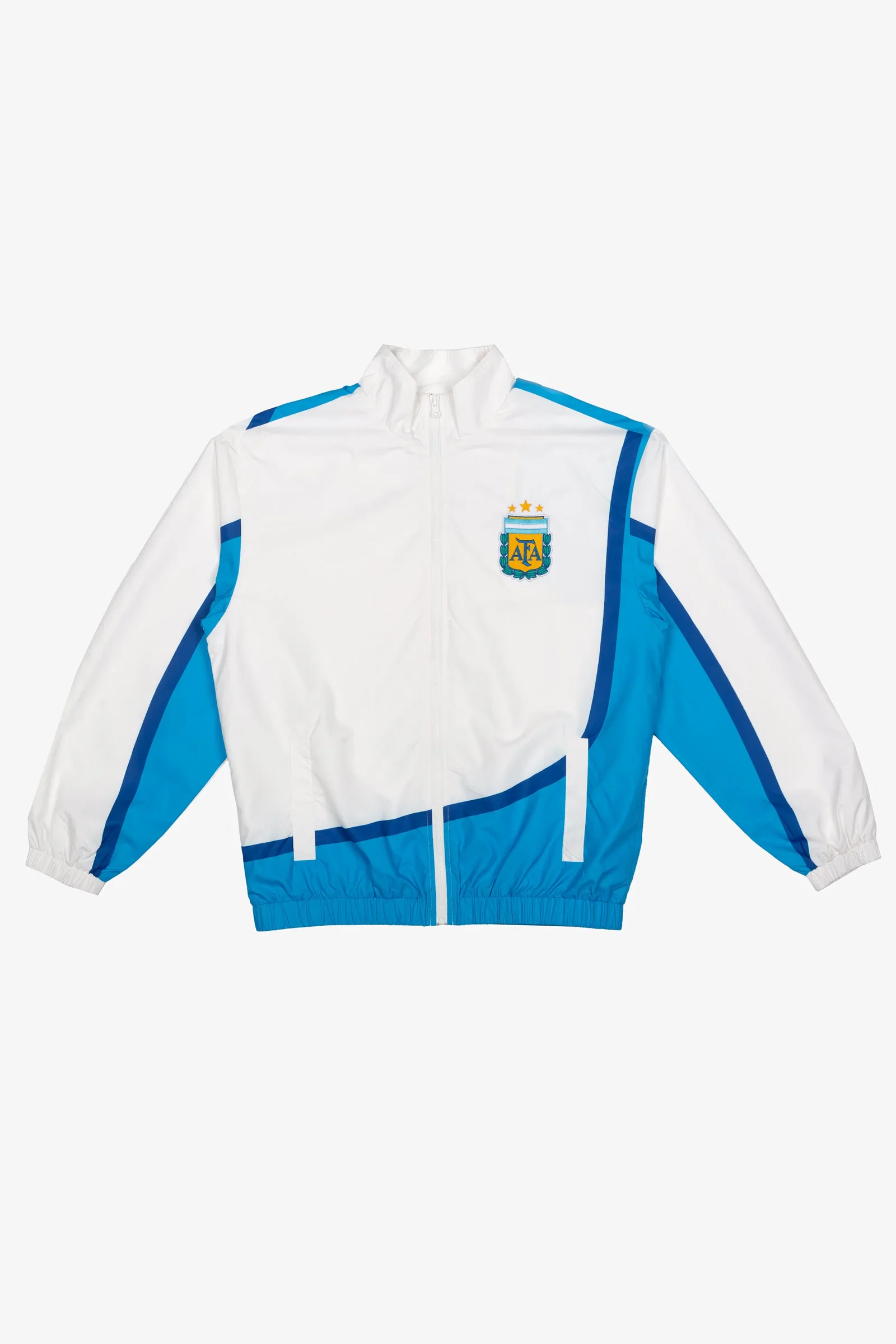 Image of Argentina Windbreaker Jacket - White / Blue