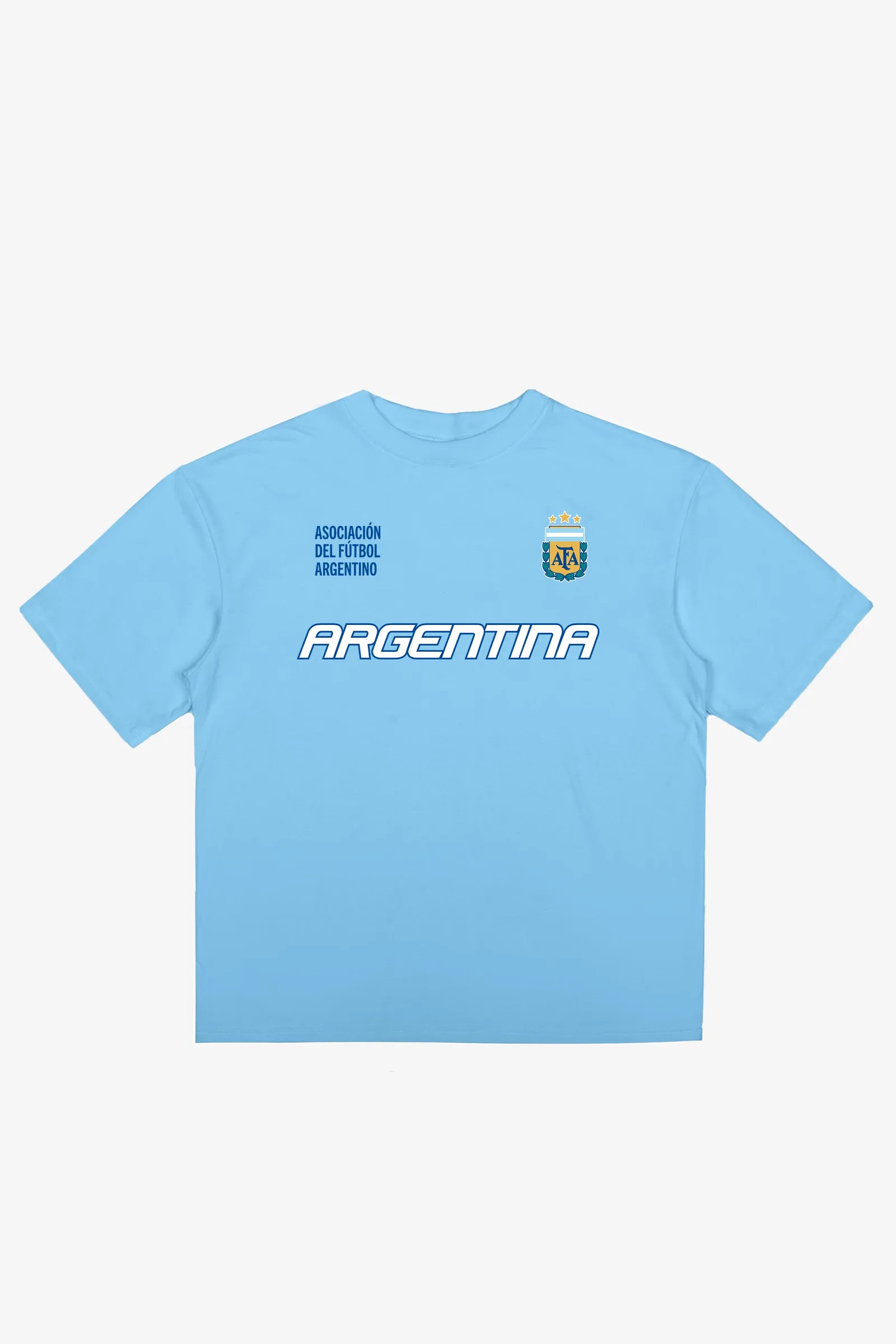Image of Argentina Tri Logo T-Shirt - Light Blue