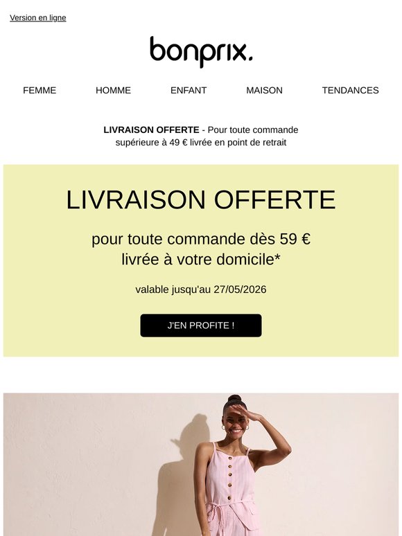 Livraison à domicile offerte dès 59 € 🚚💨
