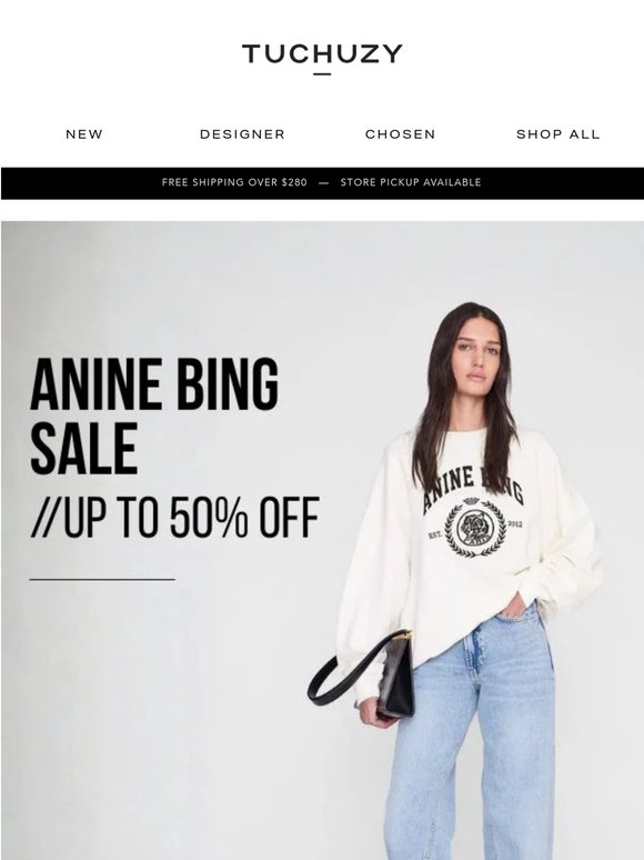 Hurry! Up to 50% off Anine Bing - grab it while you can