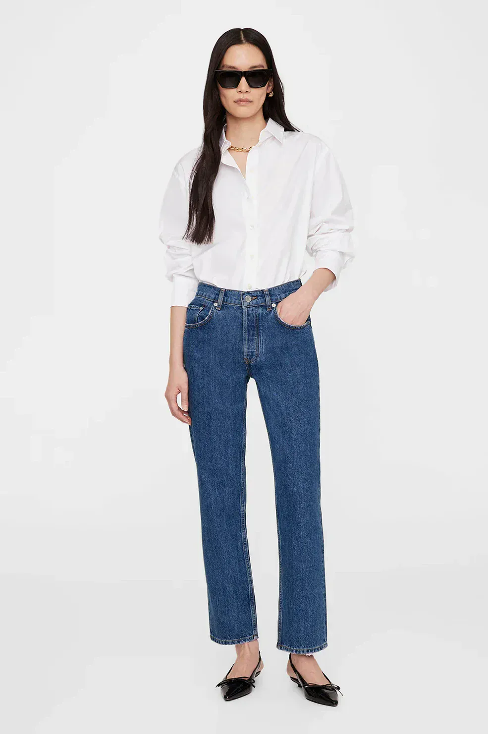 Image of Essie Cropped Shirt White