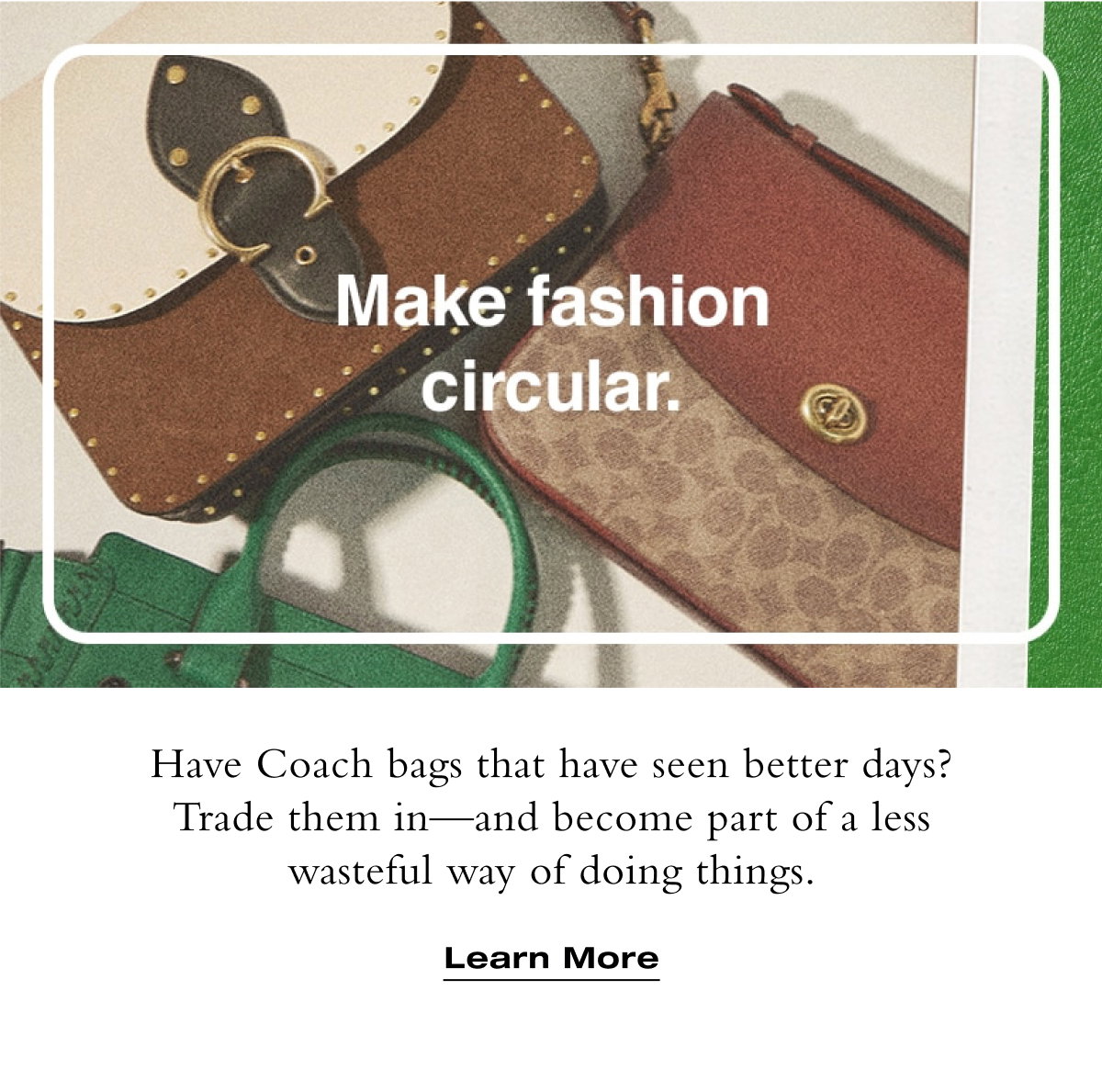 Make fashion circular. Learn more