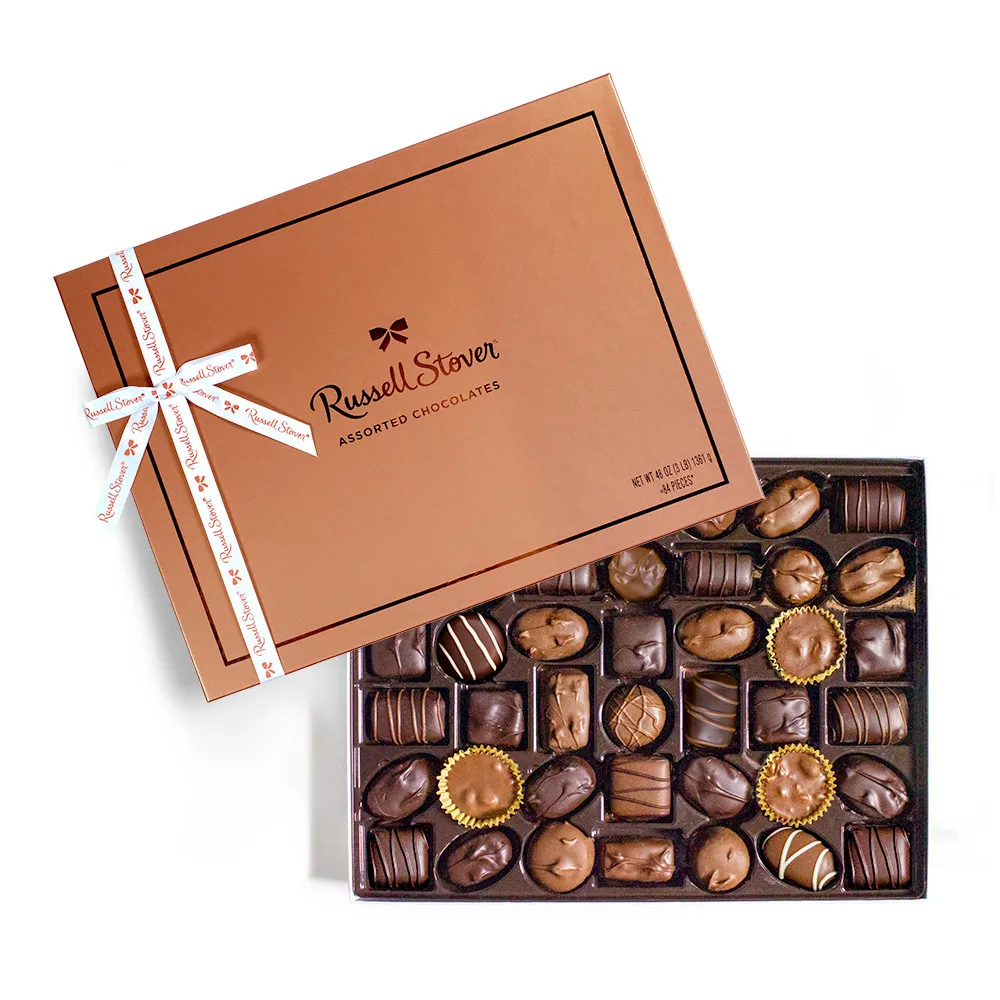 Assorted Chocolates, 3 lb. Copper Box