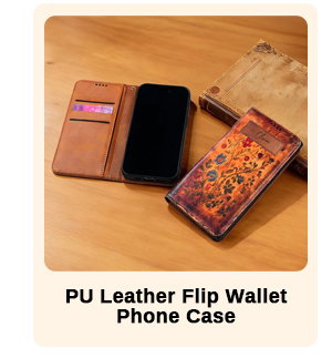 PU Leather Flip Wallet Phone Case