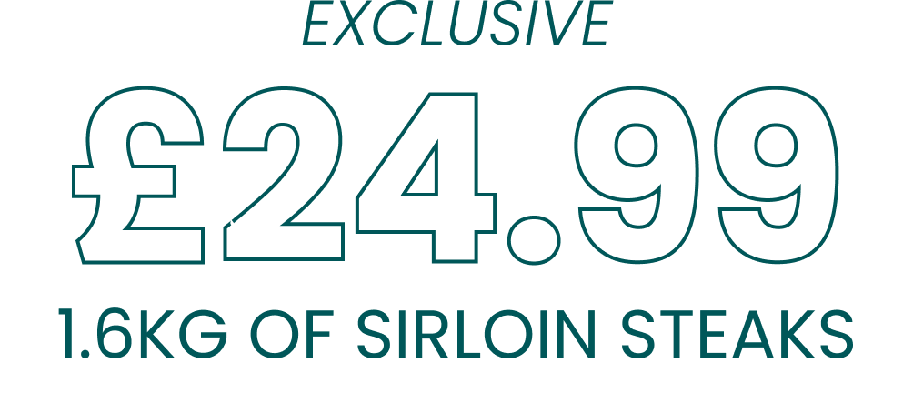 8 x Sirloin Steaks for £24.99