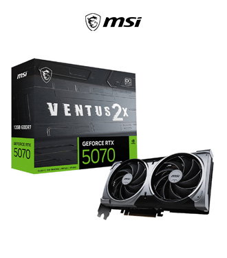 Découvrez la carte graphique MSI GeForce RTX 5070 12G VENTUS 2X OC