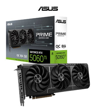 Découvrez la carte graphique Asus PRIME GeForce RTX 5060 Ti 8GB GDDR7 OC Edition