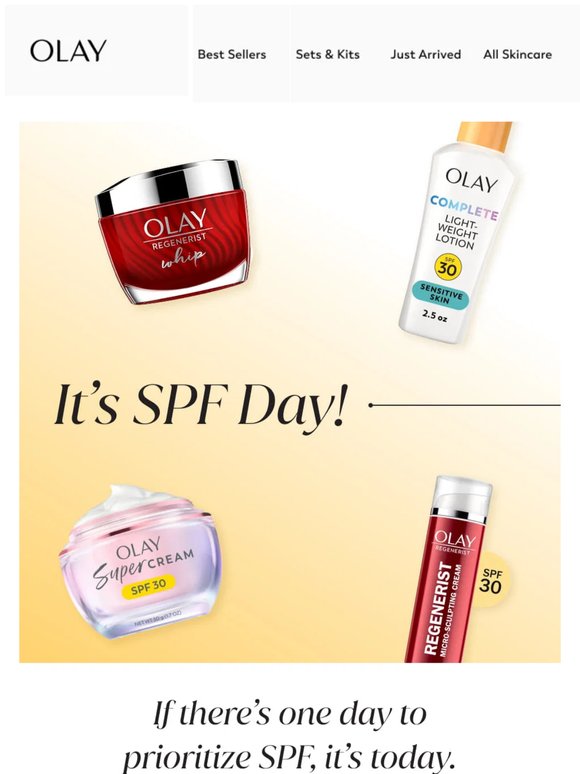 3X Points on SPF, Today Only! ☀️