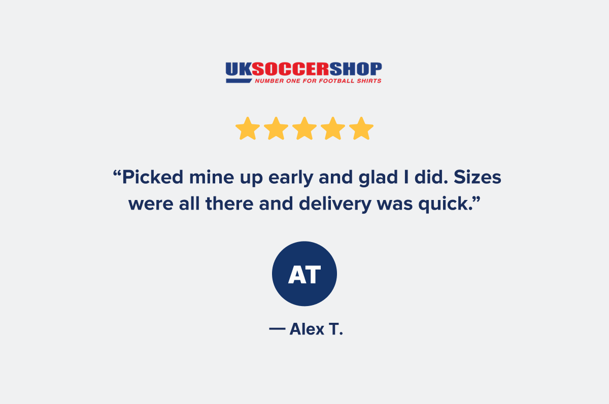 ★★★★★  “Picked mine up early and glad I did. Sizes were all there and delivery was quick.”  — Alex T.