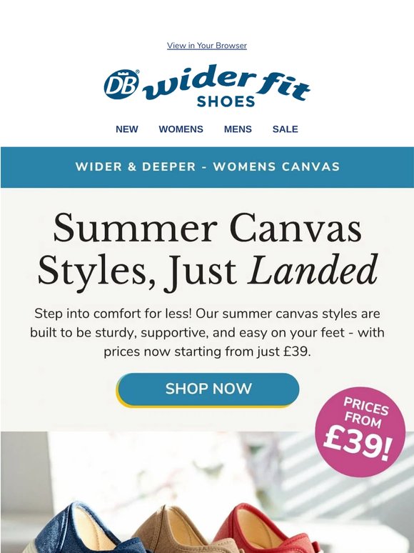 Seen these summer canvas styles from £39? ✨
