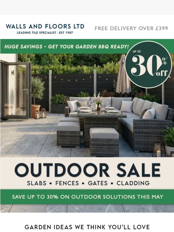 Sunny Savings: Up to 30% Off Outdoor Solutions! 🌞