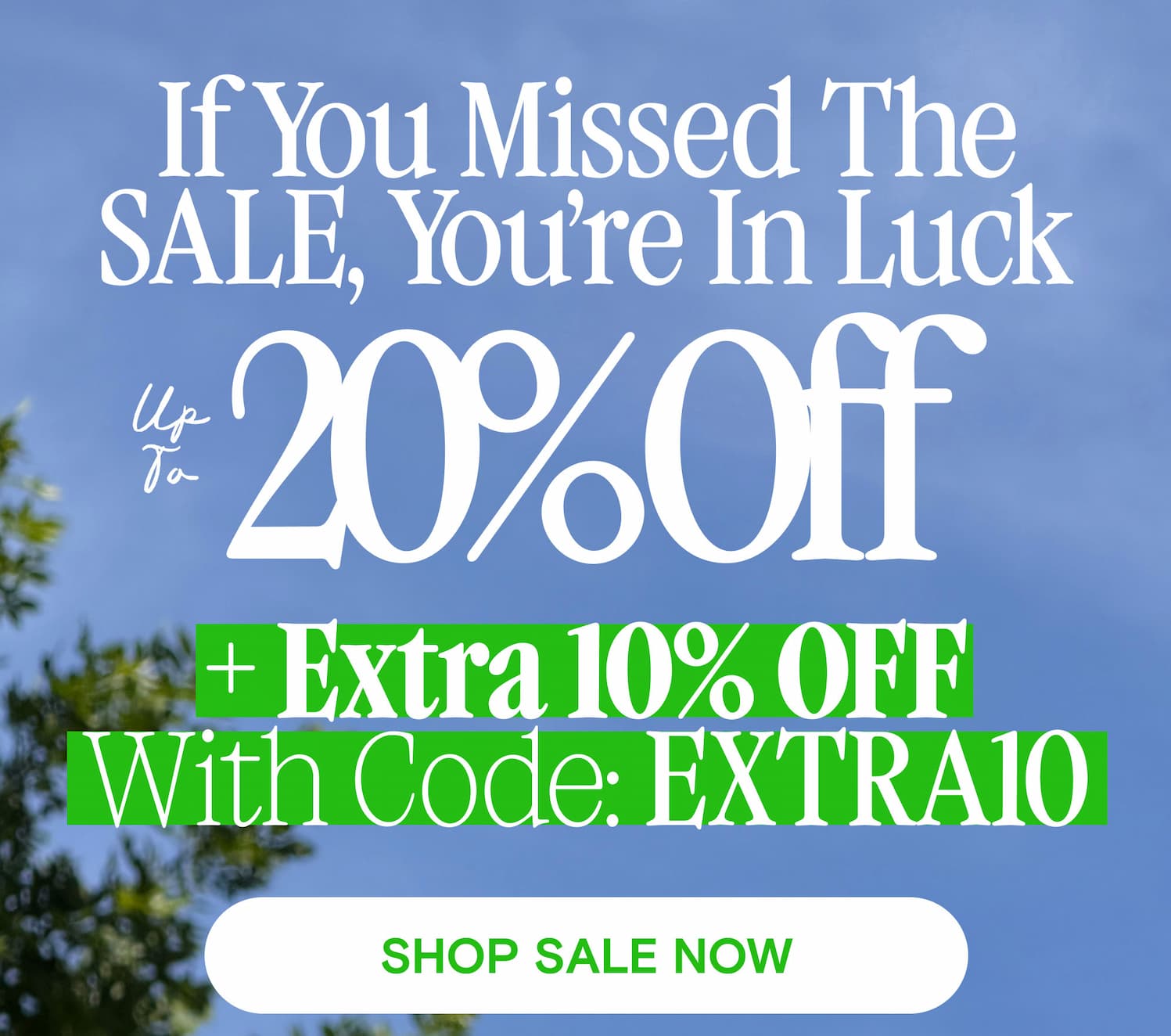 Shop Memorial Day Sale, 20% OFF