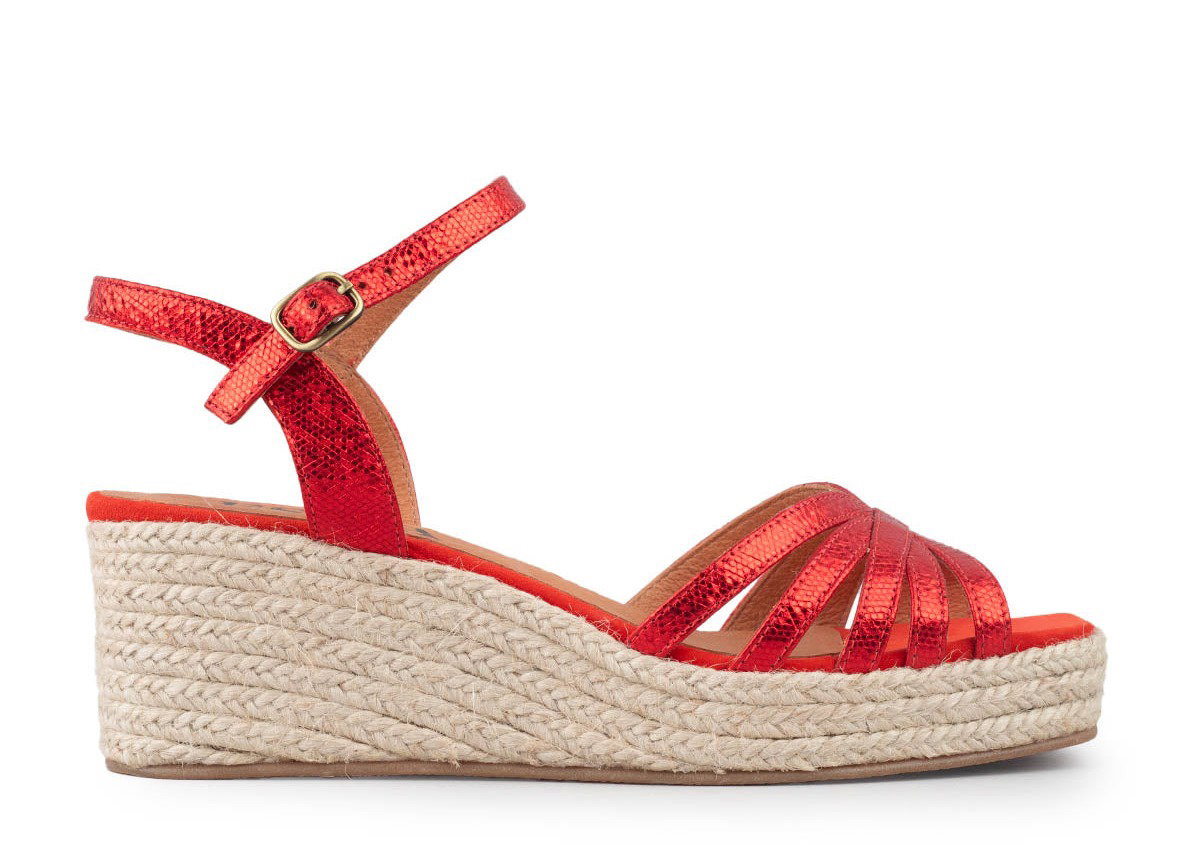 Wafa Metallic Red