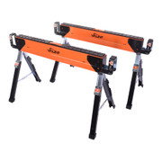 Vaunt Heavy Duty Adjustable Height Saw Horse Twin Pack