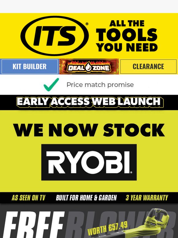 RYOBI - Early Access Web Launch! 😍