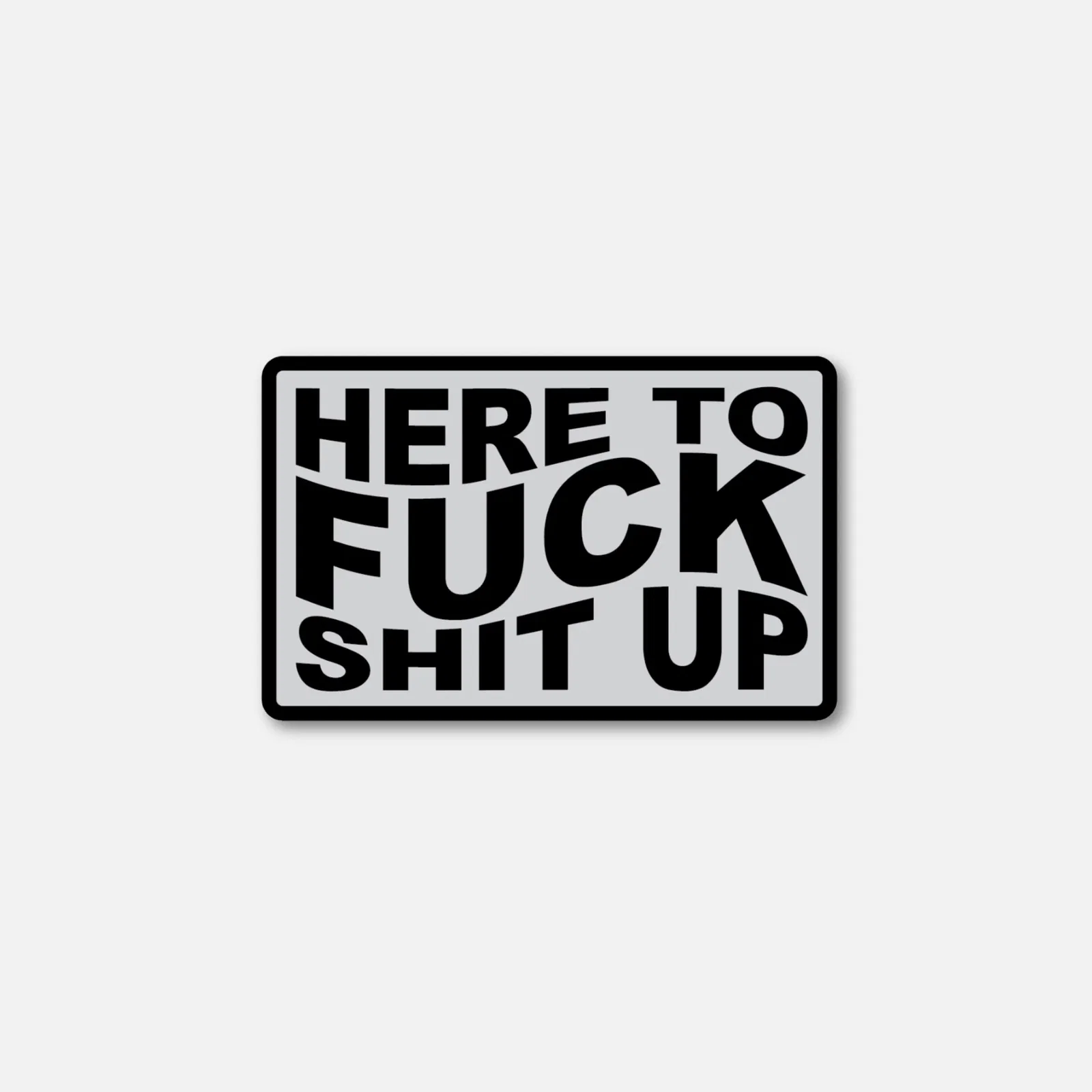 Image of WE'RE HERE VELCRO PATCH