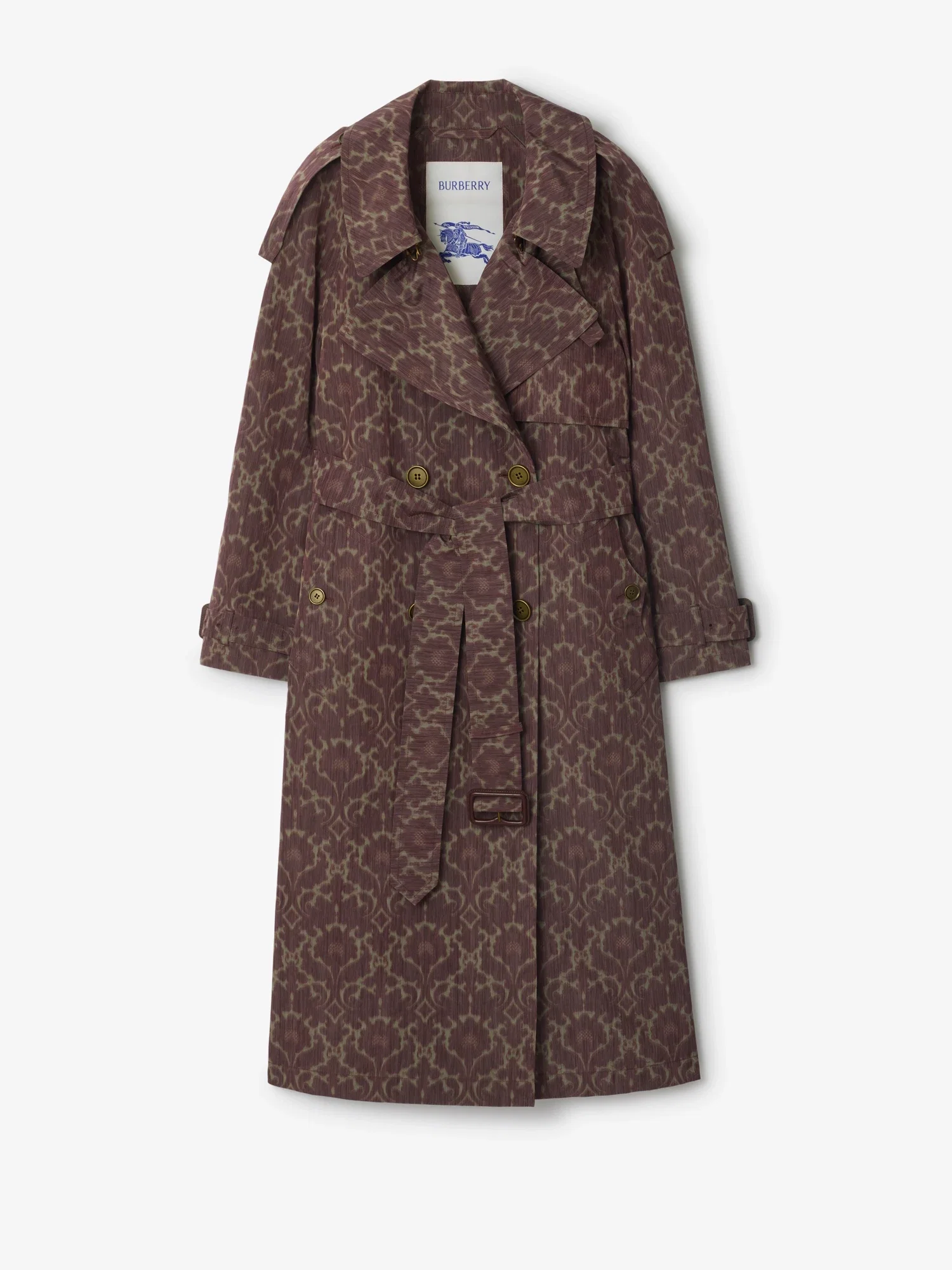 Long Baroque Viscose Blend Fitzrovia Trench Coat