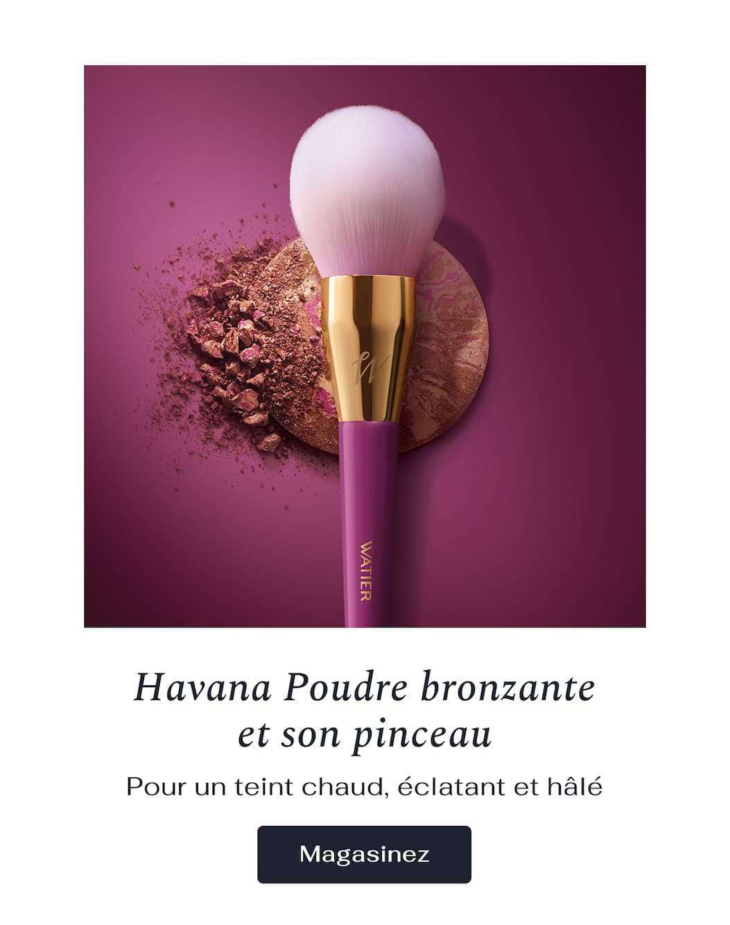 Havana Poudre bronzante cuite et son pinceau