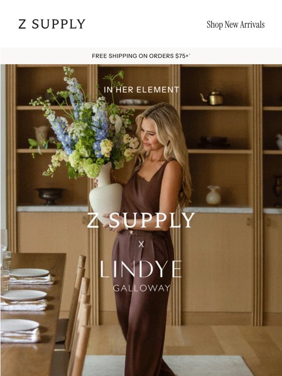 Just Dropped: Z SUPPLY x Lindye Galloway