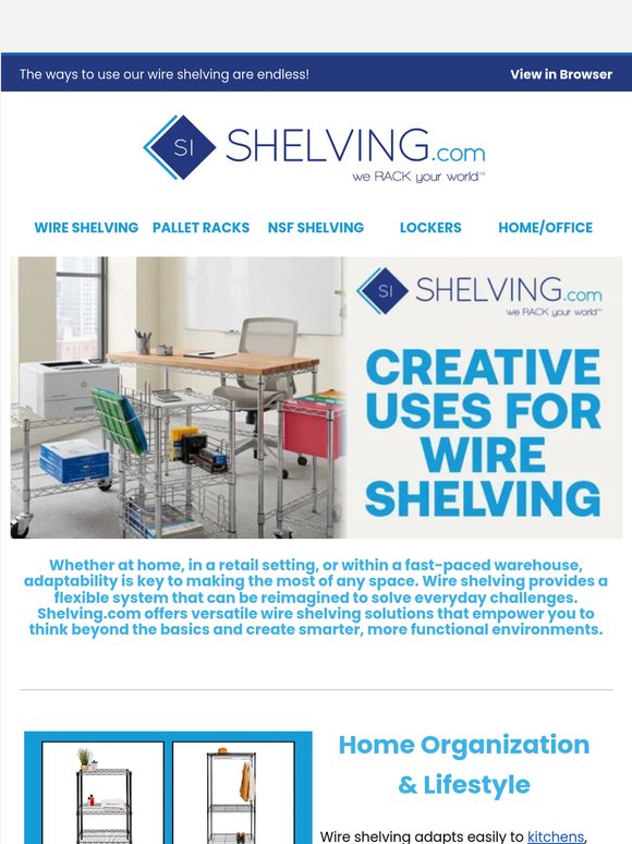 Discover Unique Ways to Use Wire Shelving