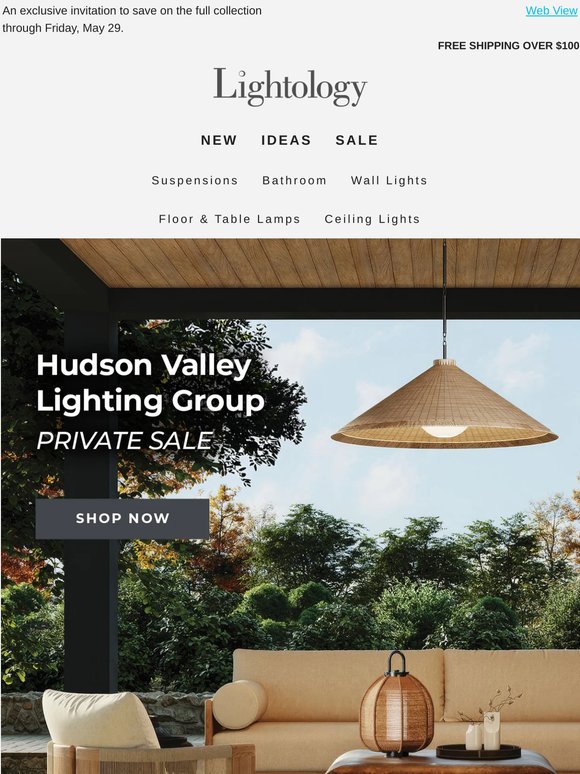 Private Sale: 20% Off Hudson Valley Lighting Group