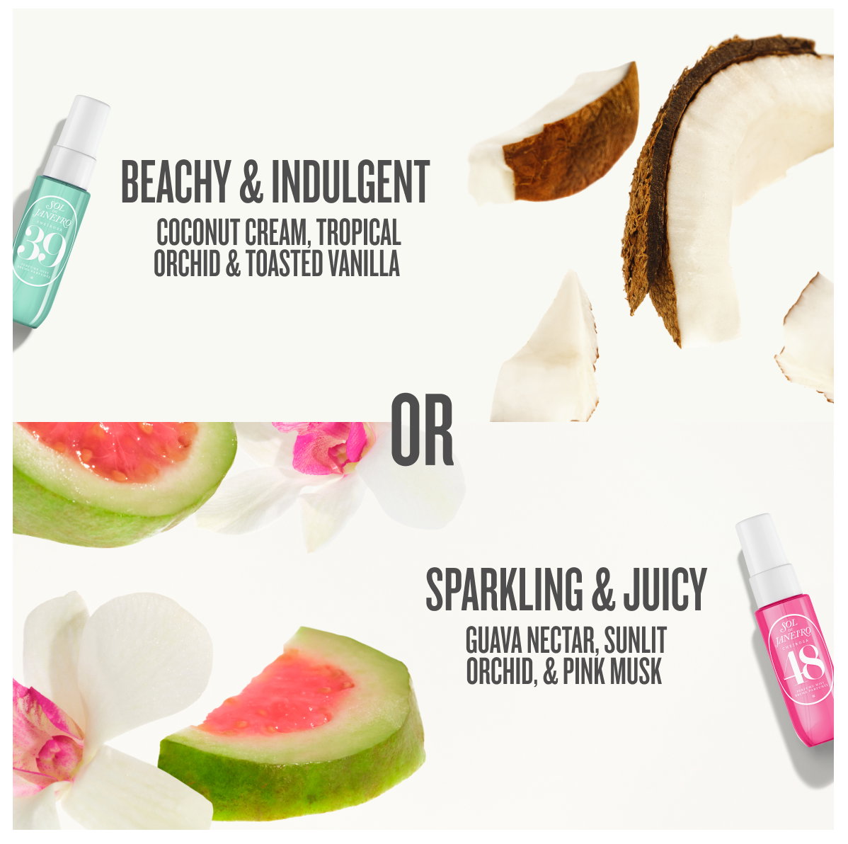 Beachy & Indulgent Coconut Cream, Tropical Orchid & Toasted Vanilla
