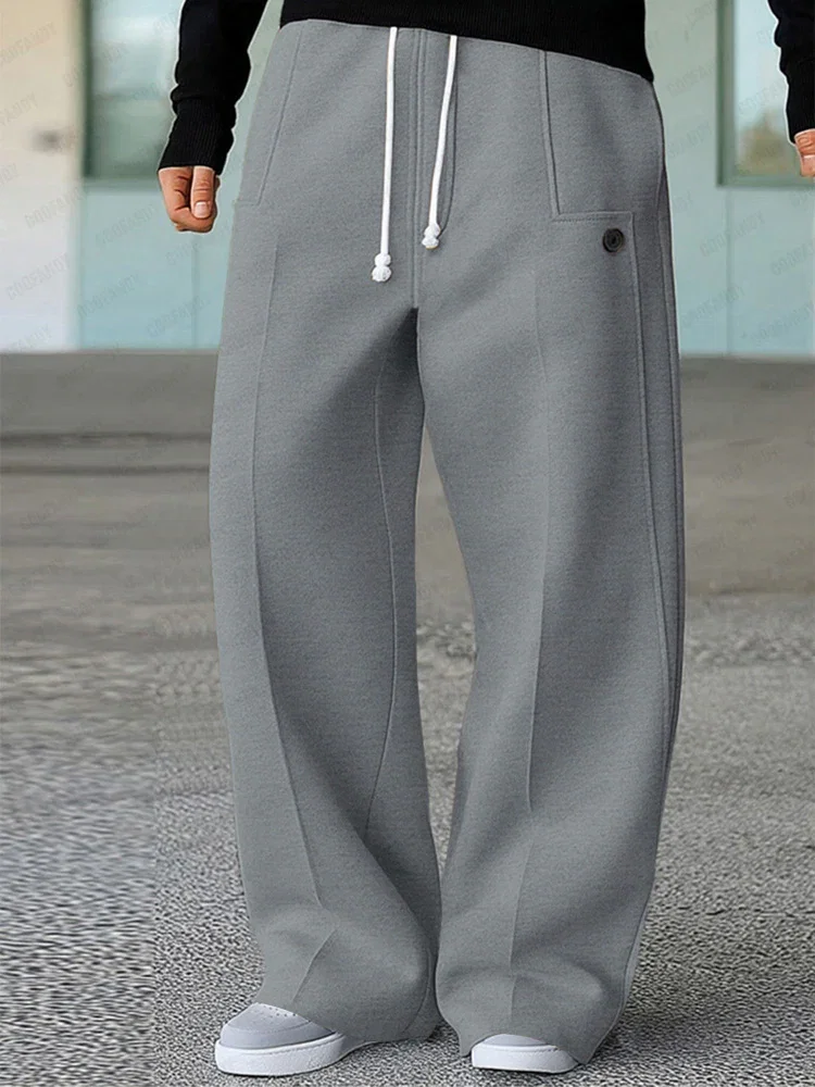 Image of Comfy Sporty Wide Leg Pants