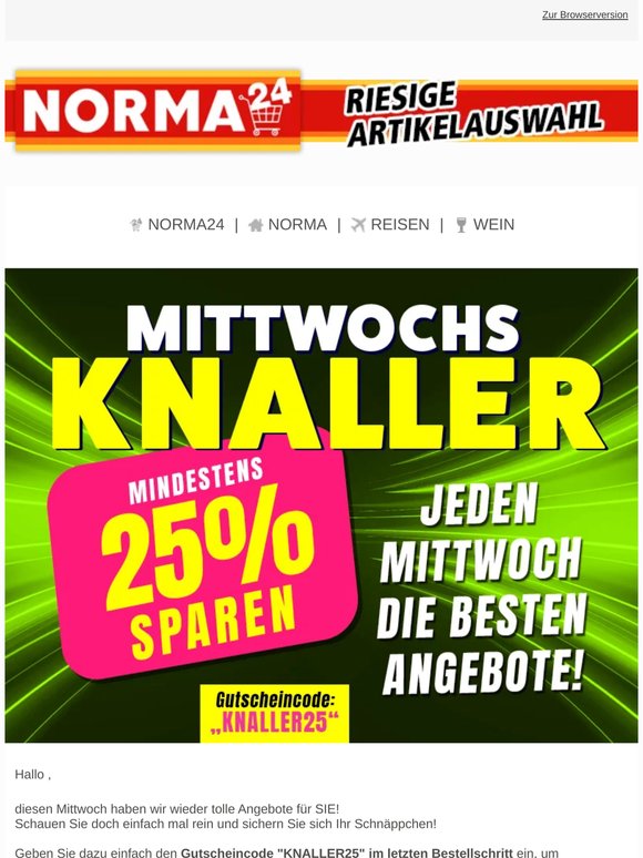 Sichern Sie sich die Mittwochsknaller! 😍