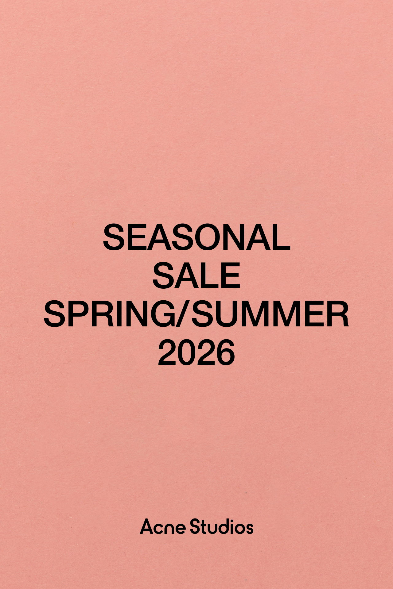 Acne Studios SS26 Sale