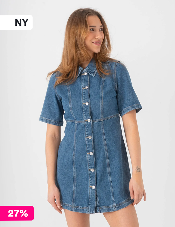 Vero Moda Daisy Short Sleeve Short Denim Dress