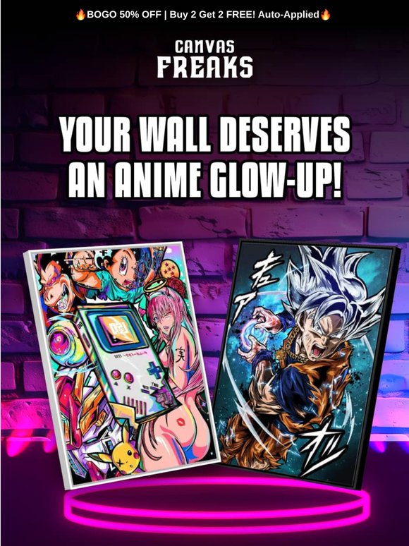 The Best Anime Glow Up For Your Walls!