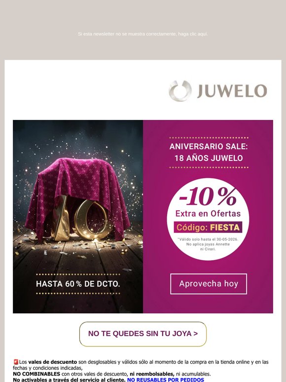 💎Juwelo está de Aniversario