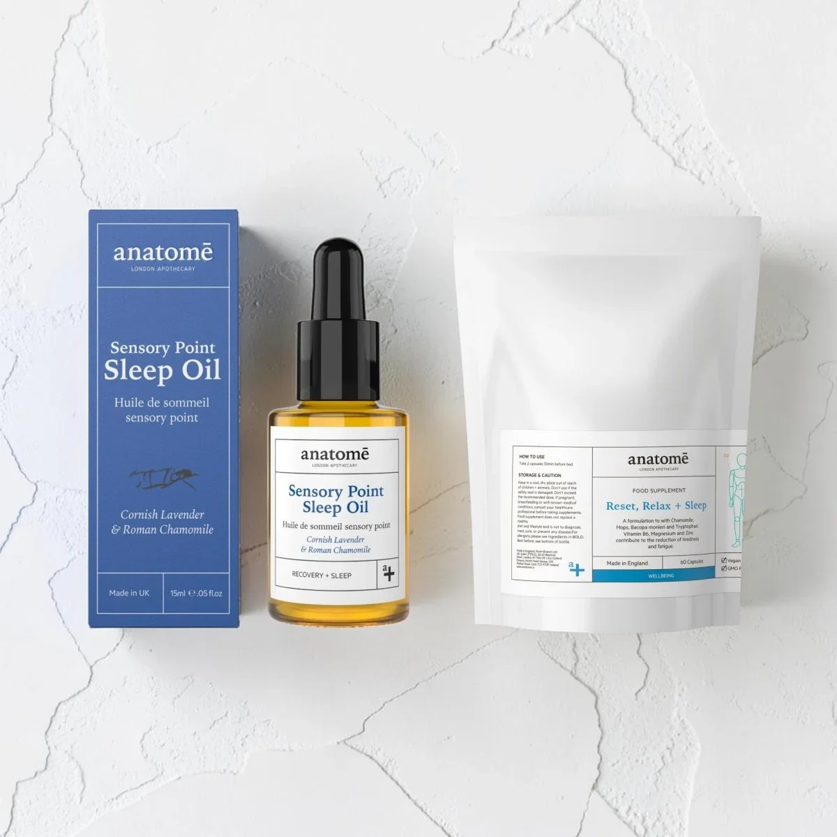 Image of Chamomile & Lavender Edition | Sensory Point Sleep Oil & Sleep Supplement