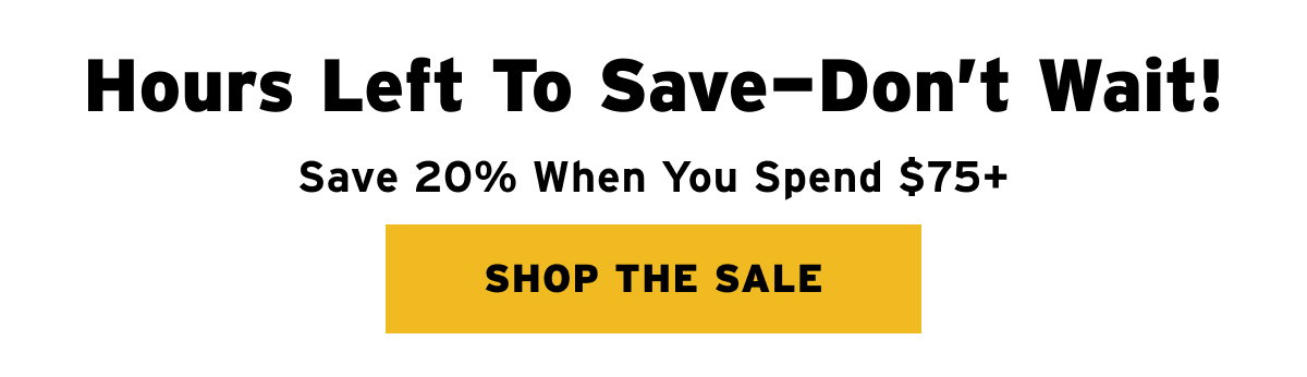 Hours Left To Save - Don't Wait!