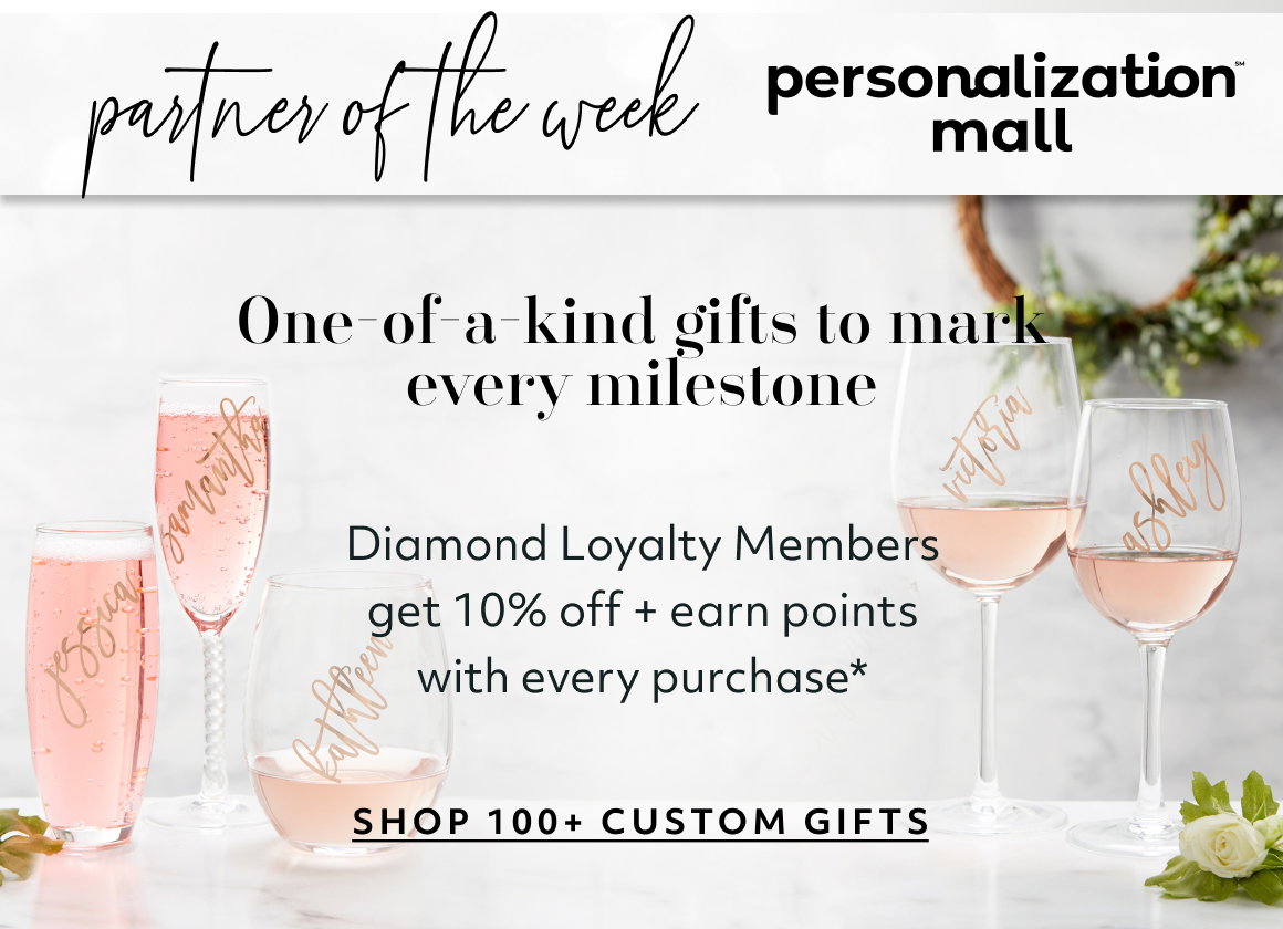 partner of the week copy One-of-a-kind gifts to mark every milestone YOUR STORY STARTS HERE Hand-assembled in the USA.  Backed for life. Your story starts here GET THE PERFECT SUIT OR TUXEDO DELIVERED Diamond Loyalty Members get 10% off + earn points with every purchase* XXXXXX Hand-assembled in the USA.  Backed for life. XXXXXX SHOP NOW SHOP 100+ CUSTOM GIFTS