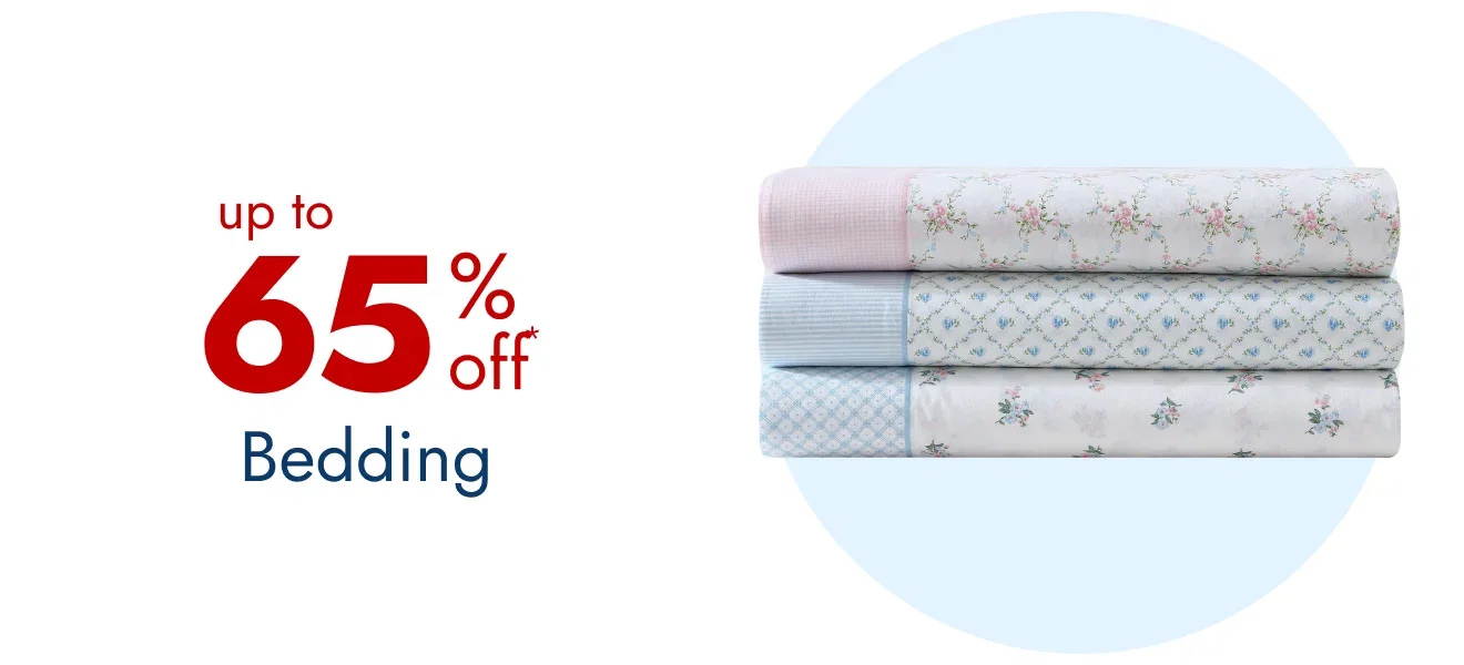 Up to 65% off Bedding