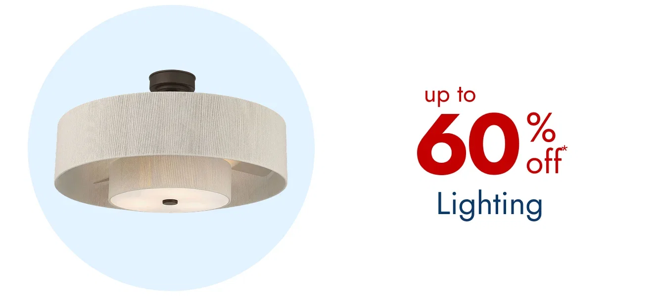Up to 60% off Lighting