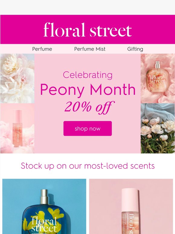 20% off bestsellers 🌸