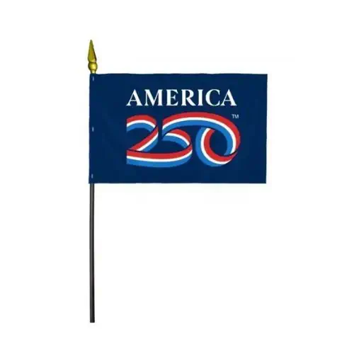 America 250 Blue Stick Flag
