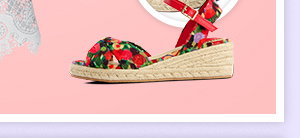 Dappled Meadow Print Sandals