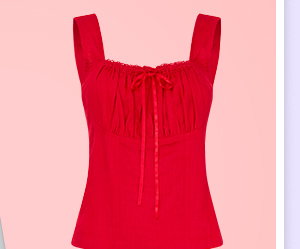 Linen Blend Summer Top