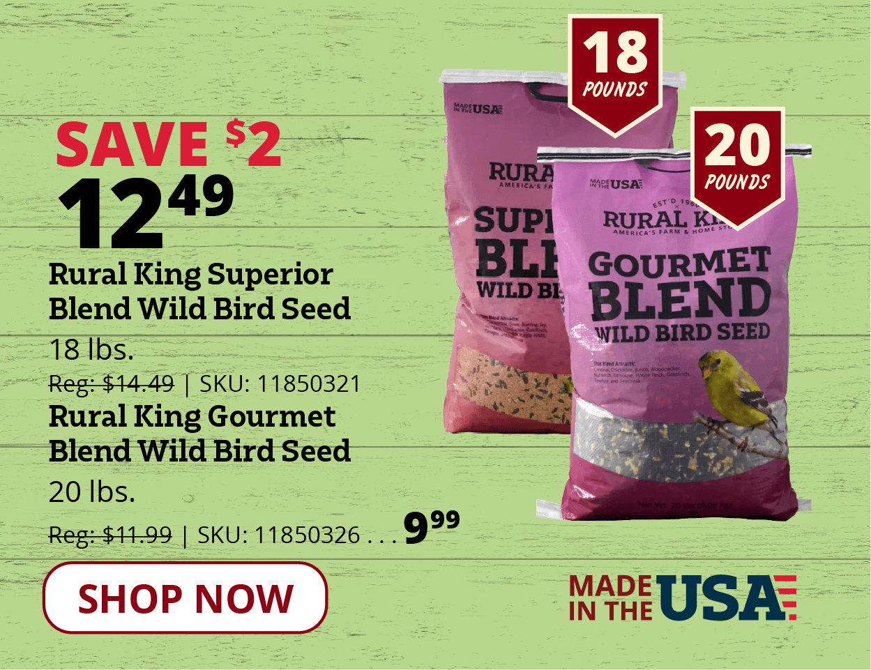 Rural King Wild Bird Seed
